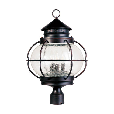 Maxim Lighting Portsmouth 3-Light Outdoor Pole/Post Lantern Oil Rubbed Bronze