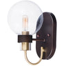 Maxim Lighting Bauhaus Wall Sconce Bronze/Satin Brass