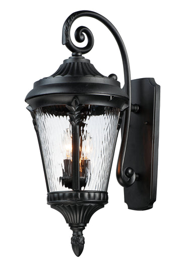 Maxim Lighting Sentry 3-Light Outdoor Wall Sconce Black
