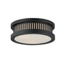 Maxim Lighting Oxford Outdoor 3-Light Flush Mount Black