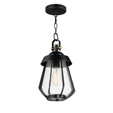 Maxim Lighting Mariner Medium Outdoor Pendant Black/Antique Brass