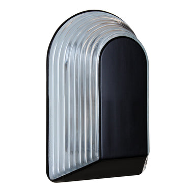 Costaluz 3062 wall sconce: Black / Clear inside | Besa Lighting