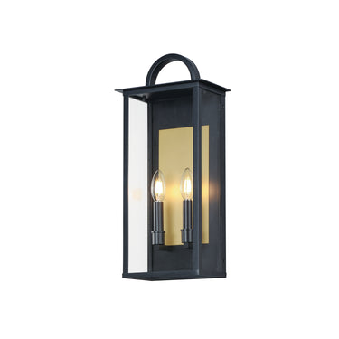Maxim Lighting Manchester 2-Light Medium Outdoor Wall Sconce Black