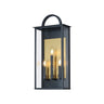 Maxim Lighting Manchester 3-Light Large Outdoor Wall Sconce Black