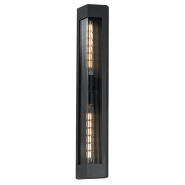Maxim Lighting Triform 32" 2-Light Outdoor Wall Sconce Black/Antique Brass