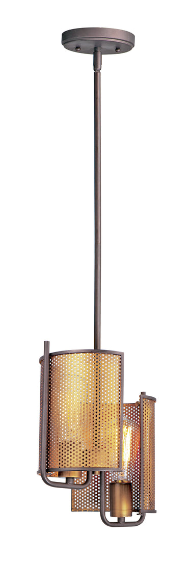 Maxim Lighting Caspian 2-Light Pendant Oil Rubbed Bronze/Antique Brass