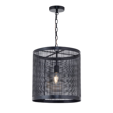Maxim Lighting Hatcher 15" Pendant Black