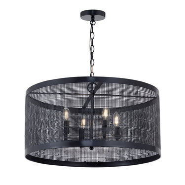Maxim Lighting Hatcher 24" 4-Light Pendant Black