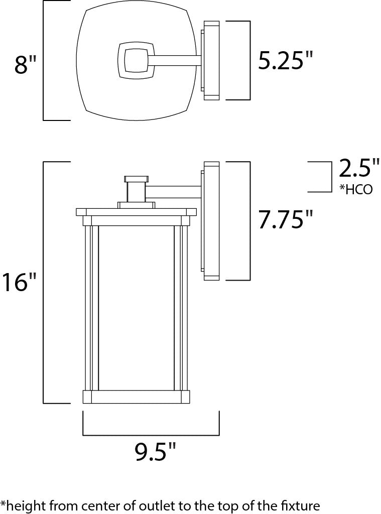 Maxim Bungalow Wall Lantern
