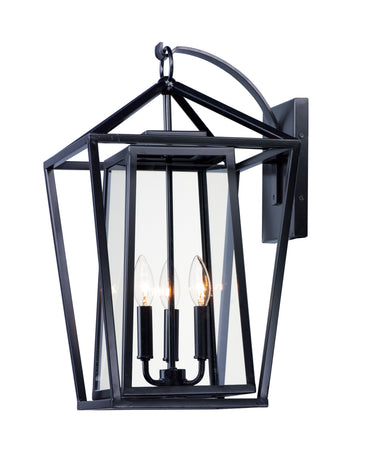 Maxim Lighting Artisan 3-Light Outdoor Wall Sconce Black