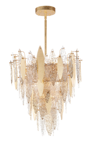 Maxim Lighting Majestic 12-Light Chandelier Gold Leaf