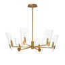 Maxim Lighting Armory 6-Light Chandelier Natural Aged Brass