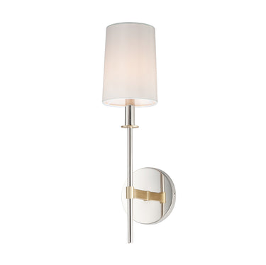 Maxim Lighting Uptown Wall Sconce Satin Brass/Polished Nickel