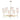 Maxim Lighting Uptown 8-Light Chandelier Satin Brass/Polished Nickel