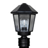 Costaluz 3272 post lantern: Black | Besa Lighting