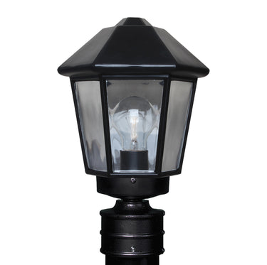 Costaluz 3272 post lantern: Black | Besa Lighting