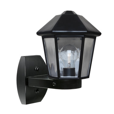 Costaluz 3272 wall lantern: Black | Besa Lighting