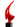 Finesse Decor Sail Floor Sculpture Red with Black Stand