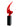 Finesse Decor Sail Floor Sculpture Red with Black Stand