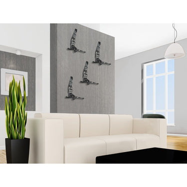 Finesse Decor Diver 22" Wall Decor Sculpture Chrome