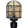 Costaluz 3417 post lantern: Black | Besa Lighting