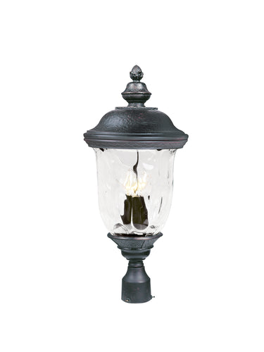 Maxim Lighting Carriage House DC 3-LT Outdoor Pole/Post Lantern Oriental Bronze