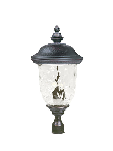 Maxim Lighting Carriage House DC 3-LT Outdoor Pole/Post Lantern Oriental Bronze