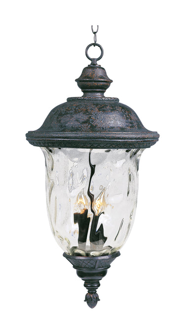 Maxim Lighting Carriage House DC 3-Light Outdoor Hanging Lantern Oriental Bronze