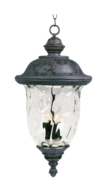 Maxim Lighting Carriage House DC 3-Light Outdoor Hanging Lantern Oriental Bronze