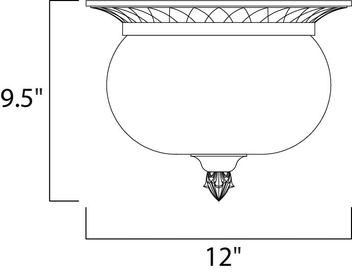 Maxim Carriage House DC 2-Light Outdoor Ceiling Mount