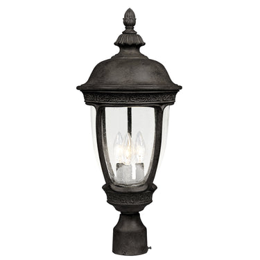 Maxim Lighting Knob Hill Cast 3-Light Outdoor Pole/Post Lantern Sienna