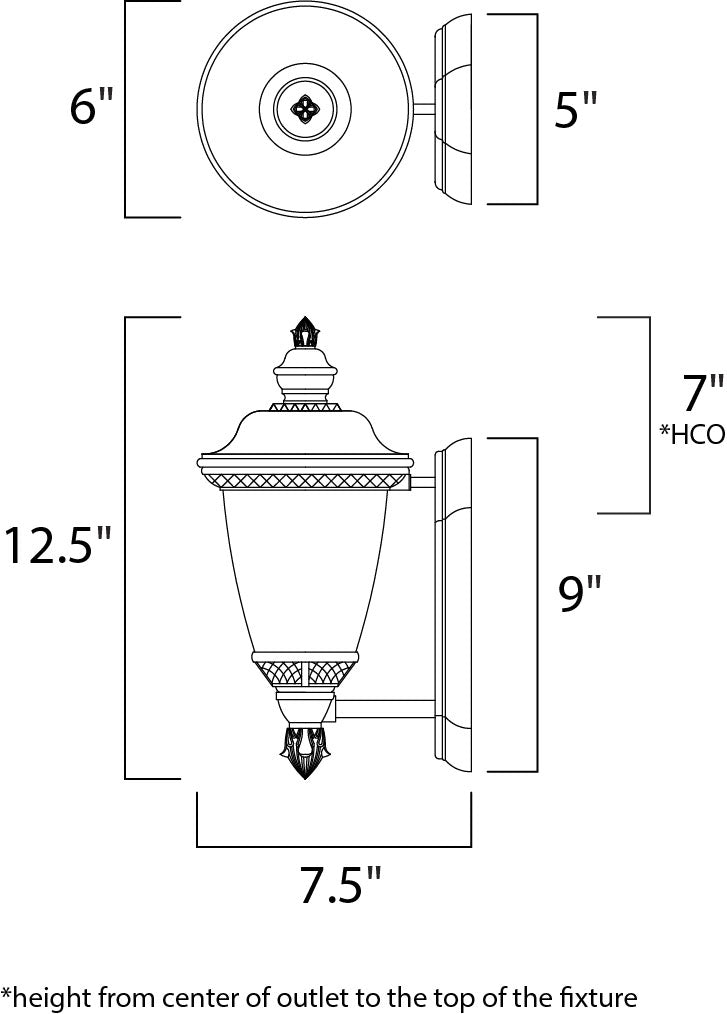 Maxim Carriage House DC Outdoor Wall Lantern