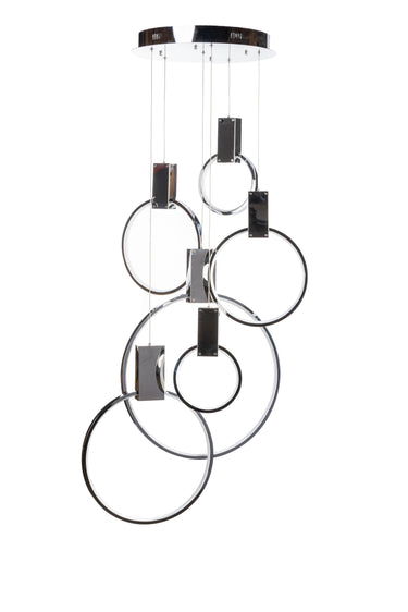 Finesse Decor Hong Kong LED Circular Chandelier Chrome