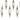 Finesse Decor Shinny Teardrops Rectangular Chandelier - Matte Nickel