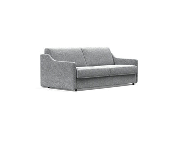 Carnell Sleeper Sofa With Slope Arms in 351 Taura Slate Grey modern queen-size sofa bed by Innovation Living