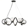 Maxim Lighting Curlicue 8-Light Pendant Black/Polished Nickel