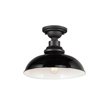 Maxim Lighting Granville Flush Mount Gloss Black/Black