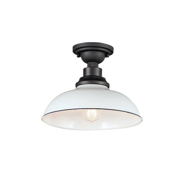 Maxim Lighting Granville Flush Mount White/Black