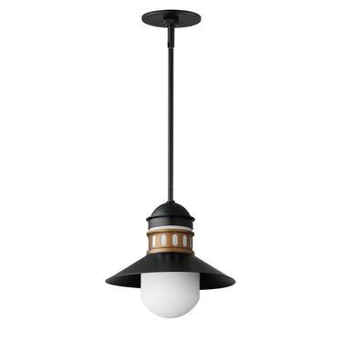 Maxim Lighting Admiralty Outdoor Pendant Black/Antique Brass