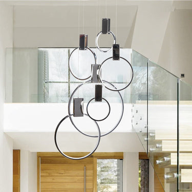 Finesse Decor Hong Kong LED Circular Chandelier Chrome