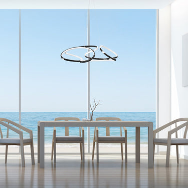 Finesse Decor Suzhou LED Adjustable Chandelier Chrome Finish