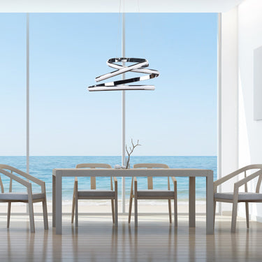 Finesse Decor Oslo LED Adjustable Chandelier Chrome
