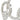 Finesse Decor 5 Hoop Crystal Progression Chandelier Chrome