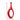 Finesse Decor Trombone Vase - Small Red