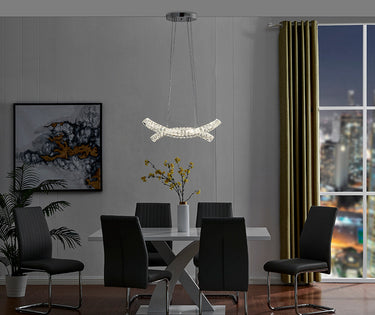 Finesse Decor Monroe Crystal Chandelier Chrome