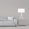 Finesse Decor Sparkling Crystal & Chrome Table Lamp 2 Light