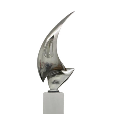 Finesse Decor Sail Sculpture Chrome, Large
