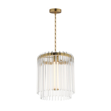 Maxim Lighting Jolie 11" LED Pendant Natural Aged Brass