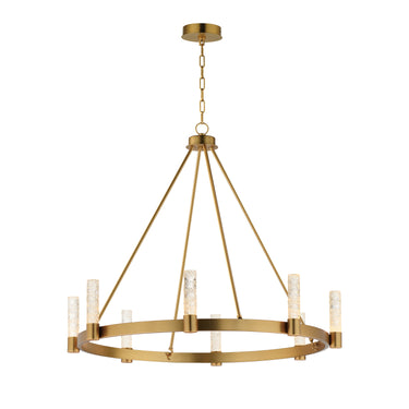 Maxim Lighting Duchess 8-Light Chandelier Natural Aged Brass