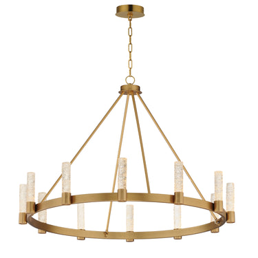 Maxim Lighting Duchess 12-Light Chandelier Natural Aged Brass
